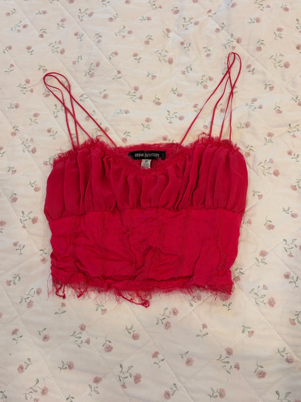 Urban Outfitters Hot Pink Crop Top